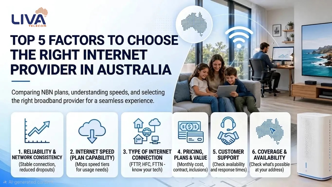 Top 5 Factors to Choose the Right Internet Provider in Australia